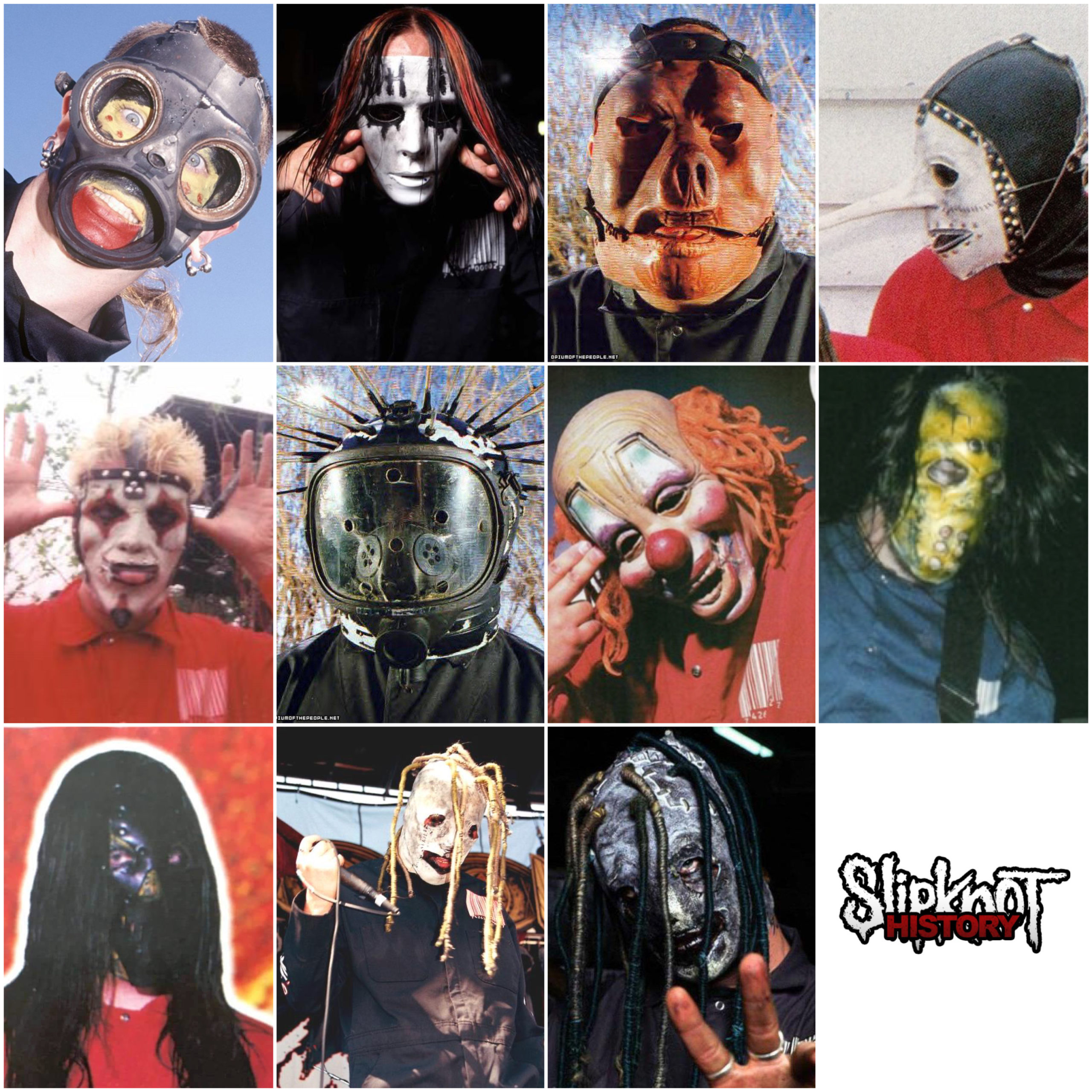 slipknot masks 1999